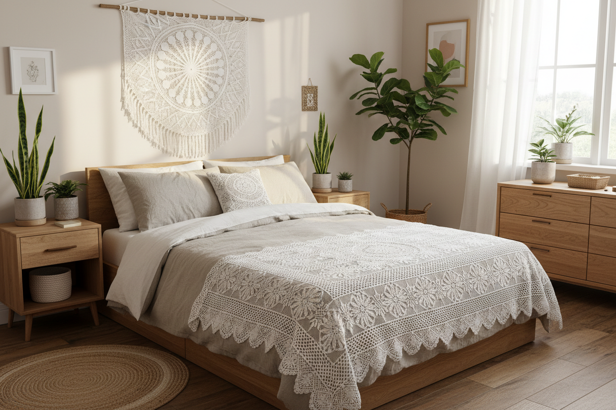 5 Creative Ways to Use a Crochet Tablecloth Beyond the Dining Table