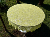 Round Crochet Tabletops - Lemmon Yellow