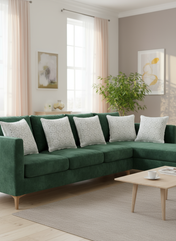 Half White Textured Crochet Cushion Cover – 16×16