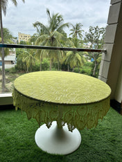 Round Crochet Tabletops - Lemmon Yellow