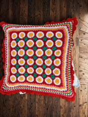 Cushion Cover - Dominant Red (Multicolored) - 18x18 Inch