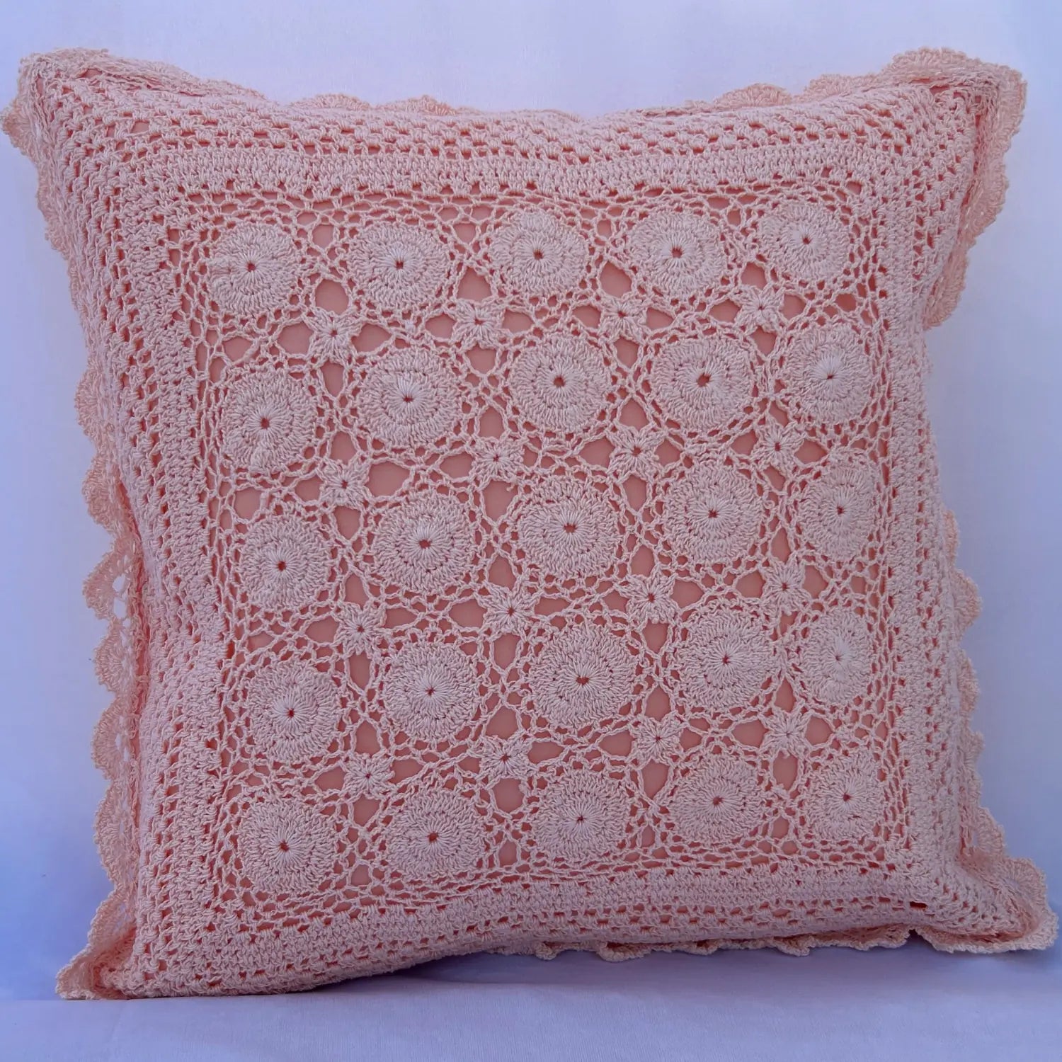 Classic Heirloom Lace Pillow Cover (Handmade)