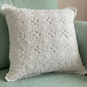 Floral Medallion Crochet Cushion (Boho Chic)