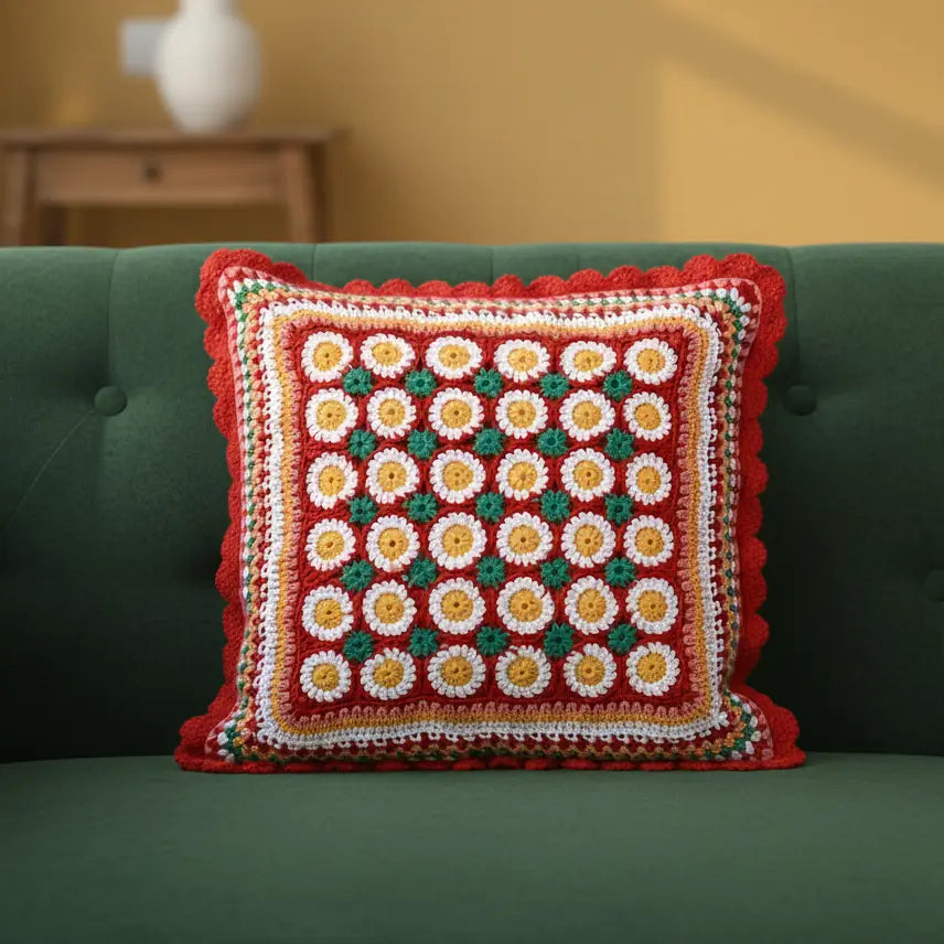 Cushion Cover - Dominant Red (Multicolored)