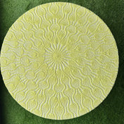 Lemon Yellow Round Lace Table Cloth (Summer Decor)