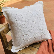 Symmetric Geometric Crochet Pillow (9-Block Design)