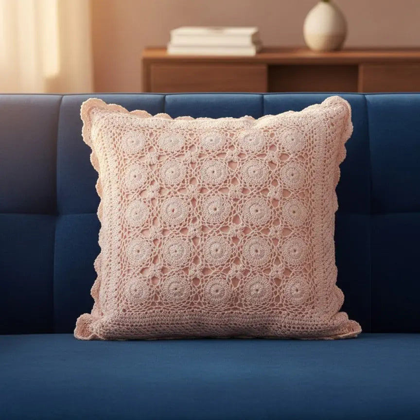 Classic Heirloom Lace Pillow Cover (Handmade)