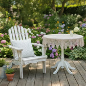 Round Crochet Tabletops - Light Pink