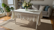 Crochet Tablecloths - Half White