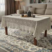 Ivory Lace Crochet Tablecloth (Vintage Wedding Style)