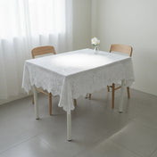 Victorian Hand-Knitted Lace Dining Cloth - Snow White