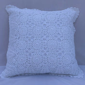 Floral Medallion Crochet Cushion (Boho Chic)