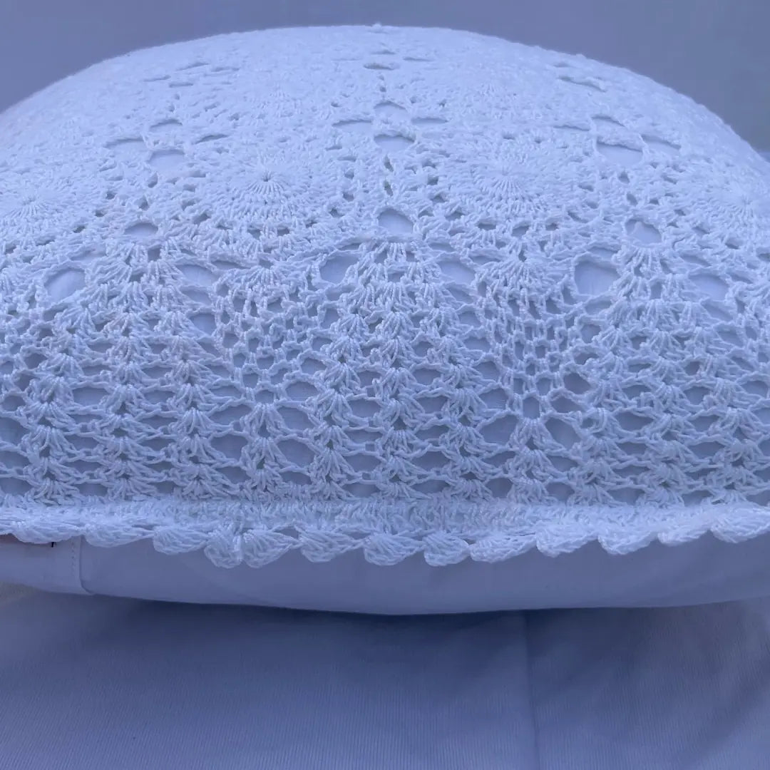 Floral Medallion Crochet Cushion (Boho Chic)