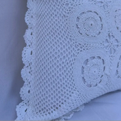 Symmetric Geometric Crochet Pillow (9-Block Design)