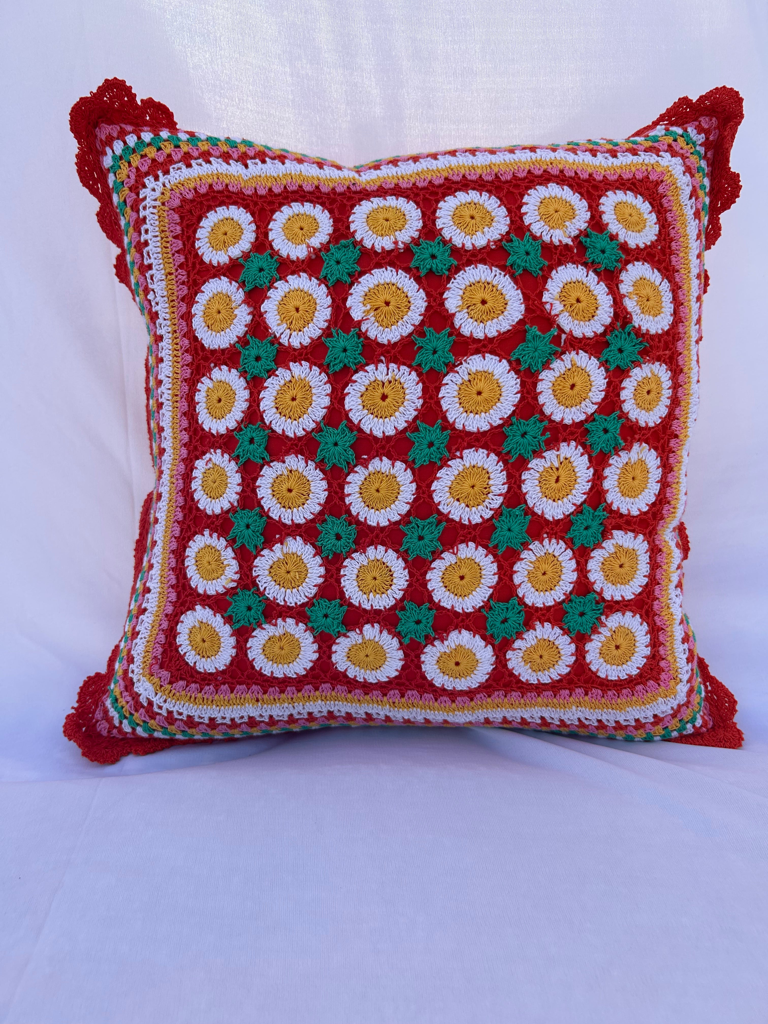 Cushion Cover - Dominant Red (Multicolored) - 18x18 Inch