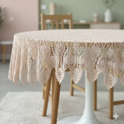 Round Crochet Tabletops - Light Pink