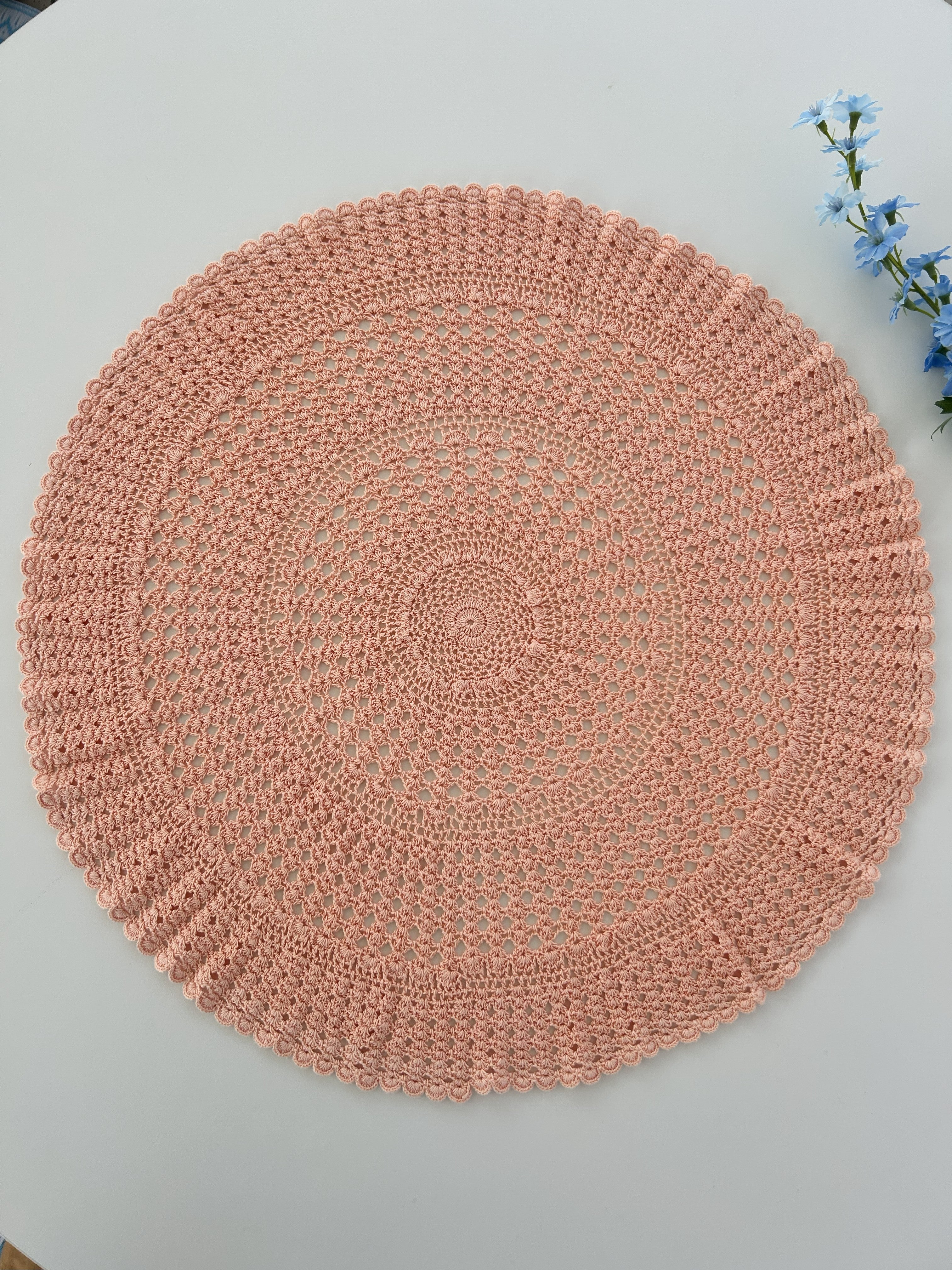 Crochet Doily - Pink