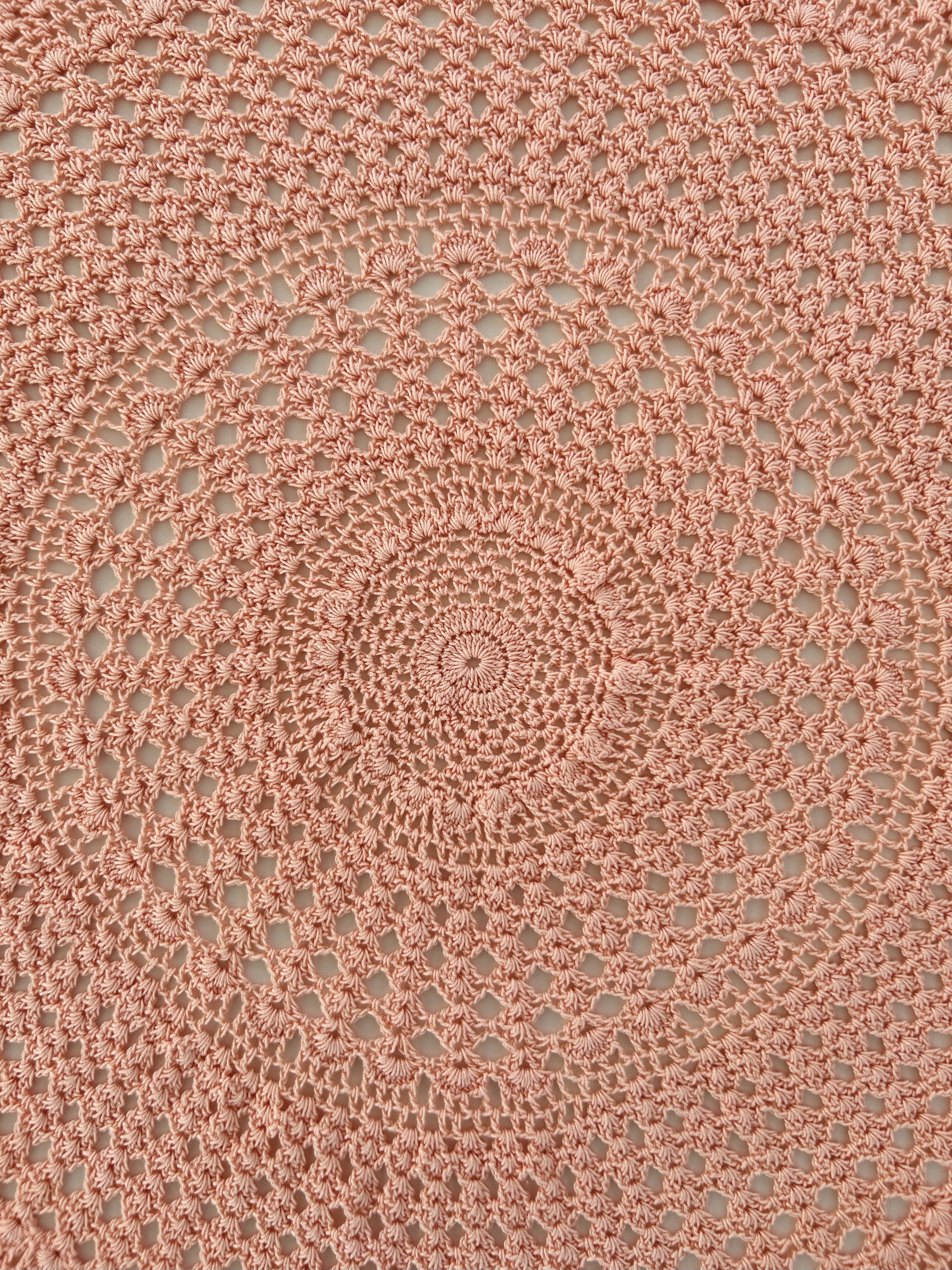 Crochet Doily - Pink