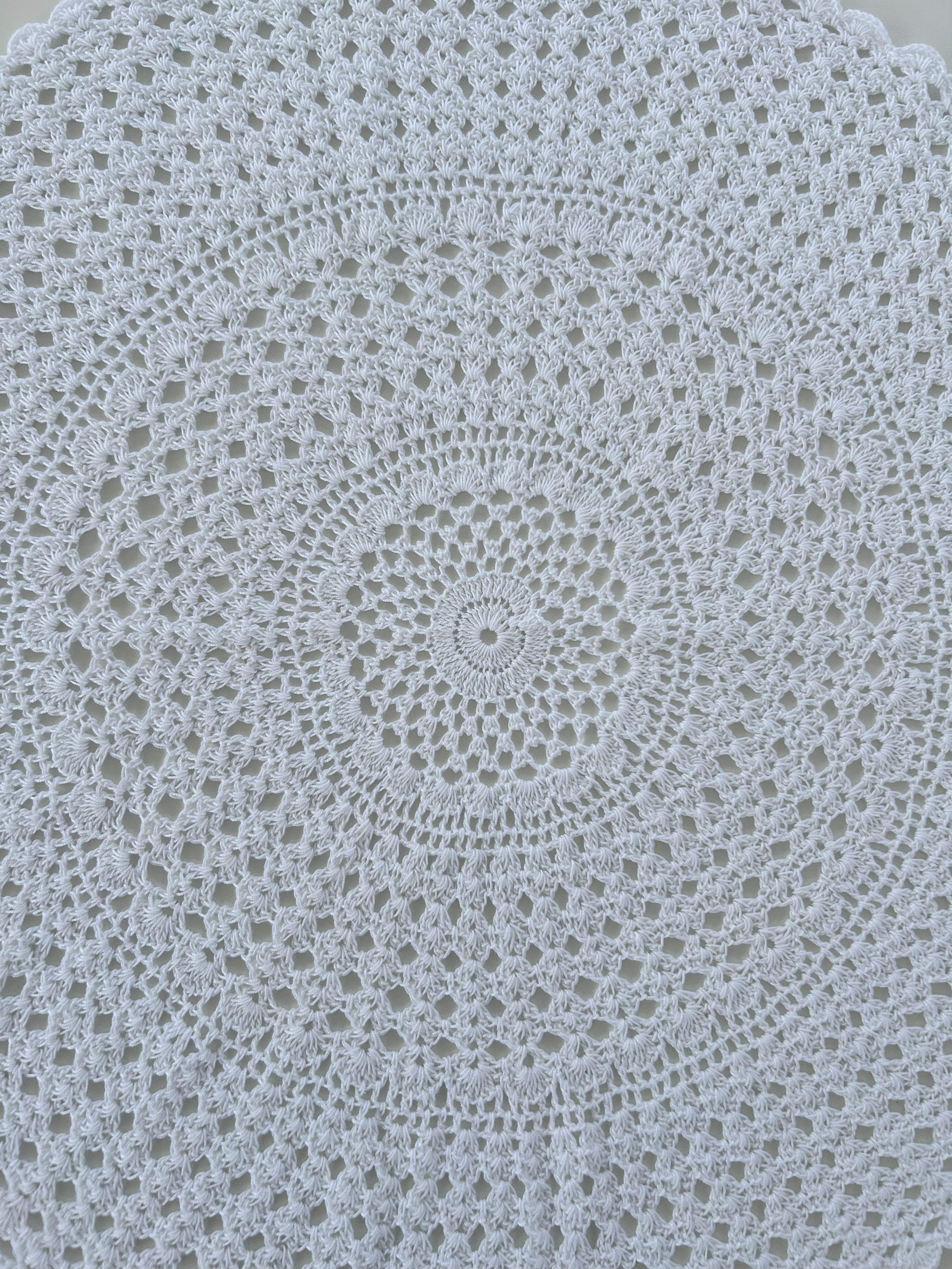 Crochet Doily - White