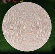 Round Crochet Tabletops - Light Pink