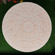 Round Crochet Tabletops - Light Pink