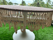 Round Crochet Tabletops - Light Pink