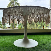 Round Crochet Tabletops - Light Pink