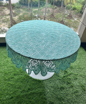 Round Crochet Tabletops - Soft Pistachio Mint