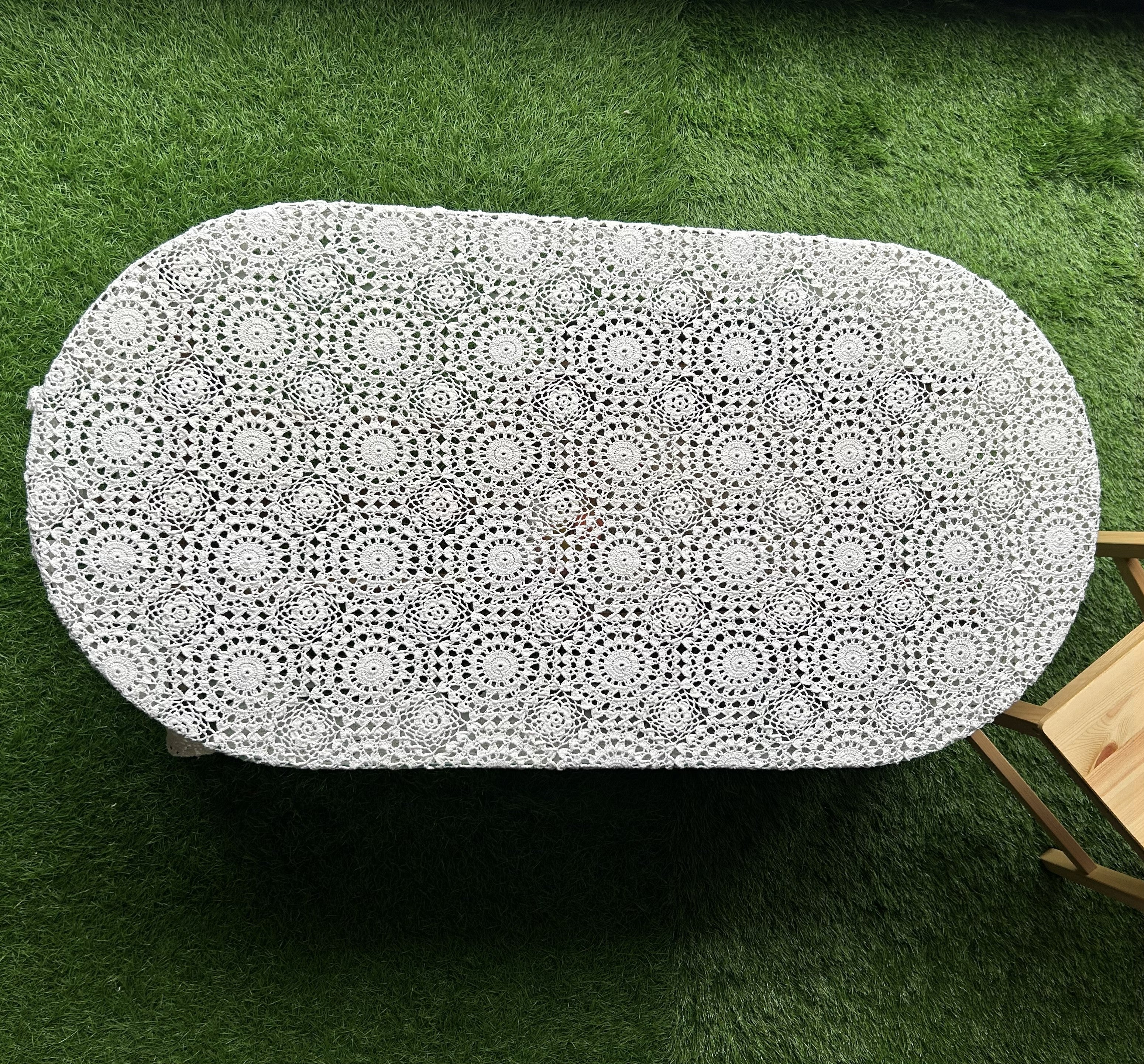 Crochet Tablecloths - Half White