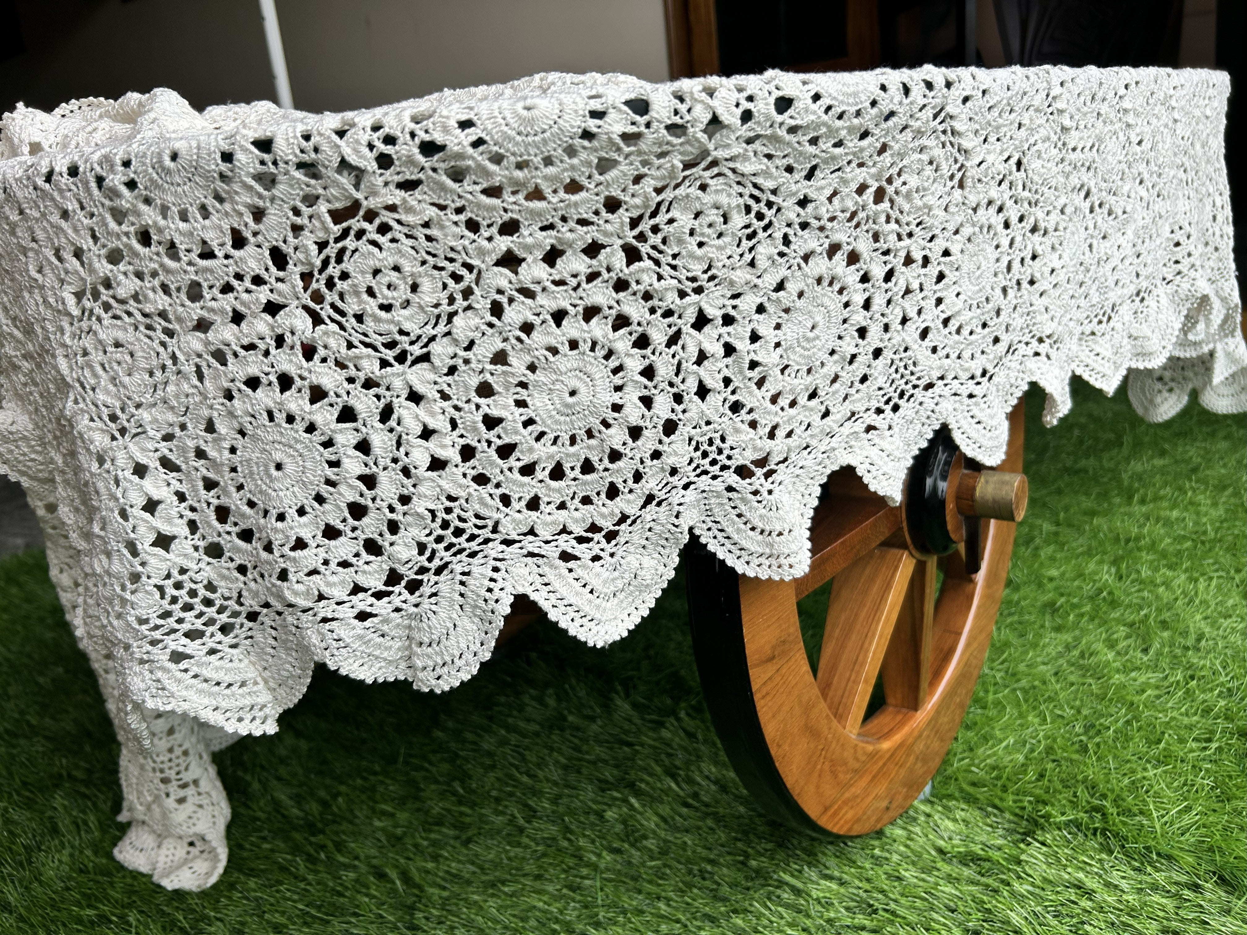 Crochet Tablecloths - Half White