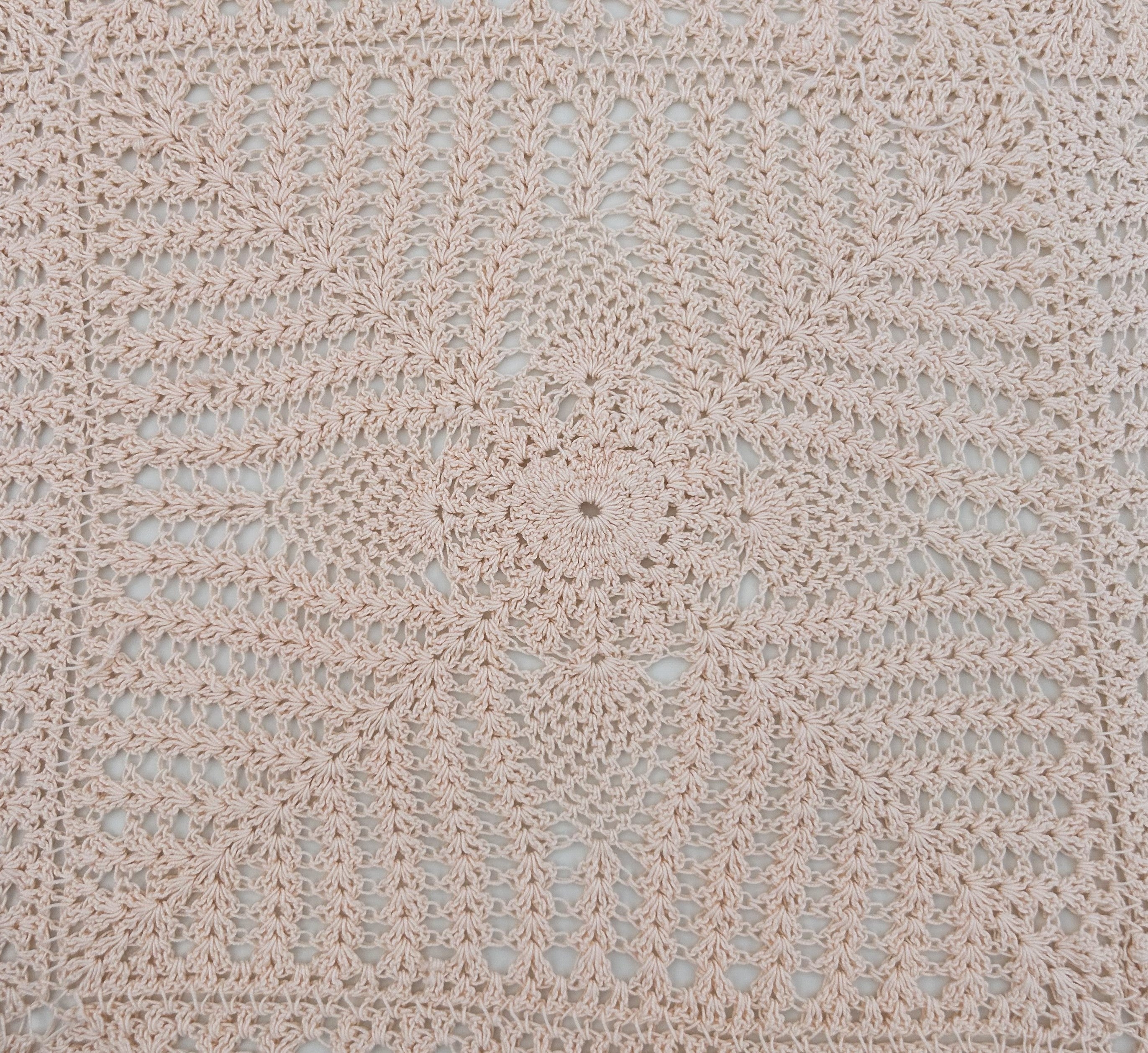 Crochet Tablecloths - Light Pink
