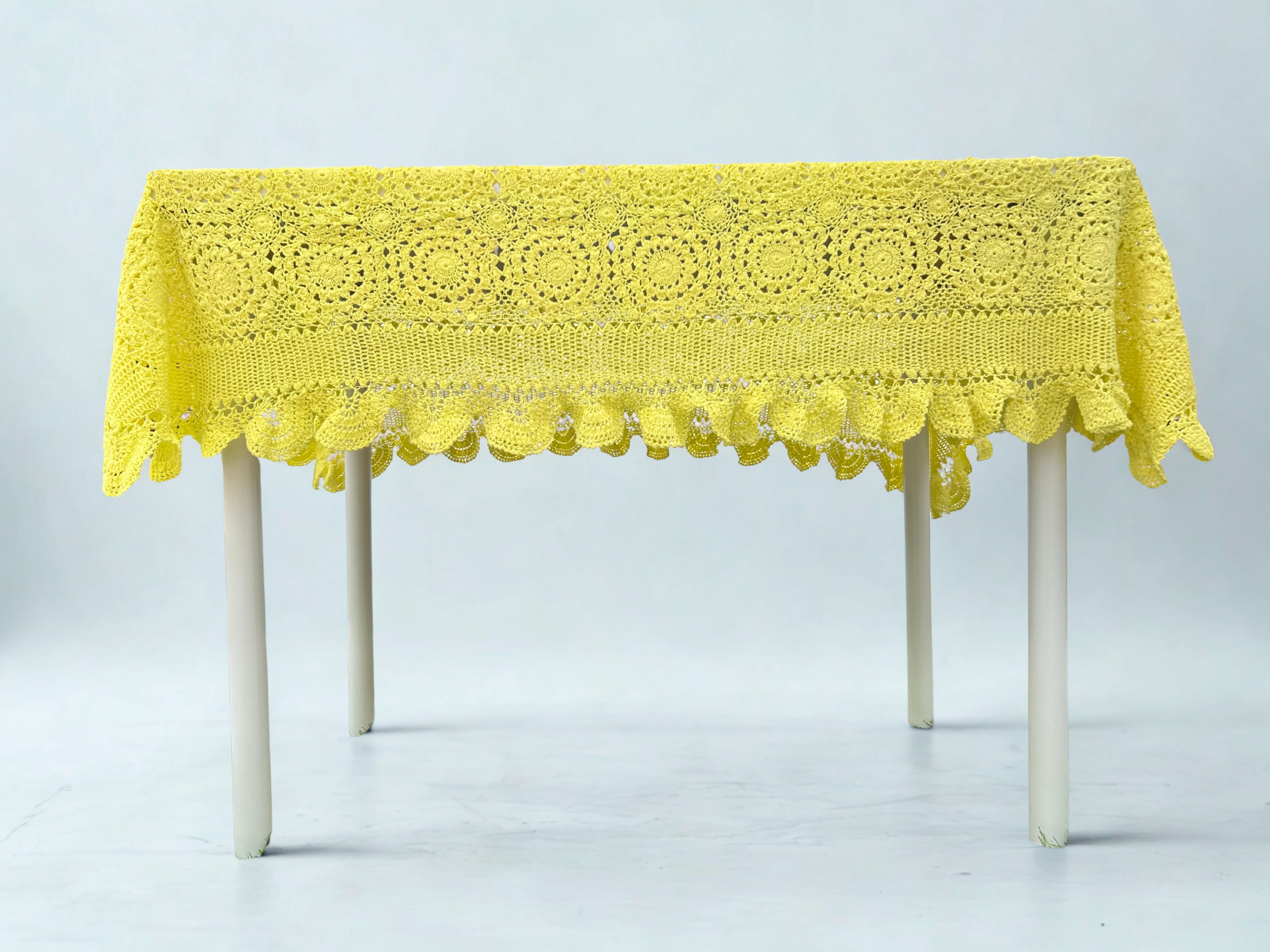 Crochet Tablecloths - Lemmon Yellow