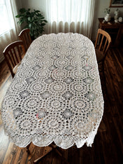 Crochet Tablecloths - Half White