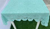 Crochet Tablecloths - Soft Pistachio Mint