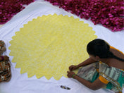 Round Crochet Tabletops - Lemmon Yellow