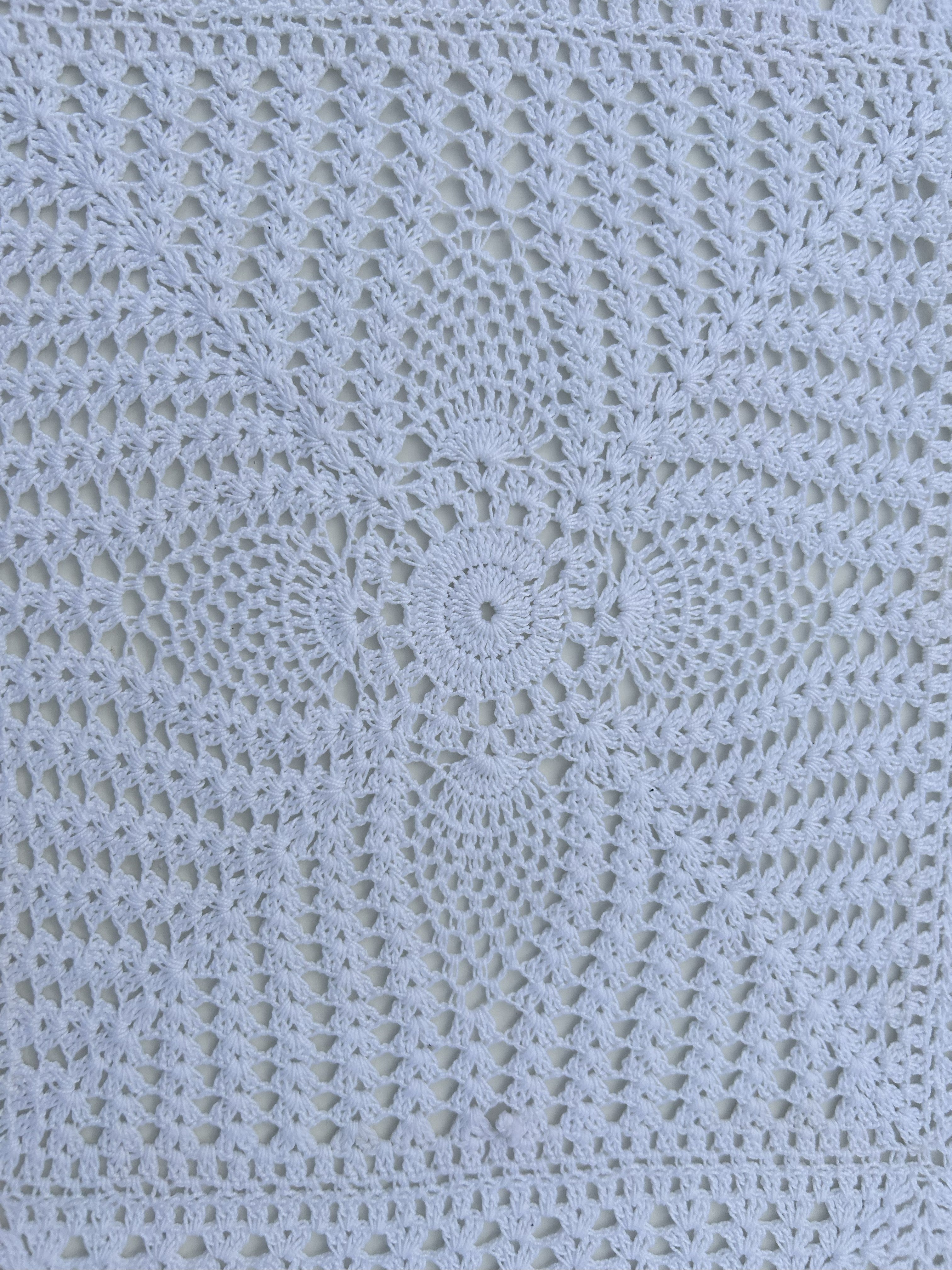Crochet Tablecloths - White