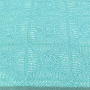 Mint Gardenia Heirloom Crochet Tablecloth & Furniture Throw.