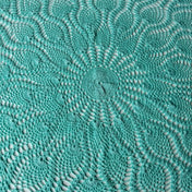 Pastel Mint Green Crochet Table Topper