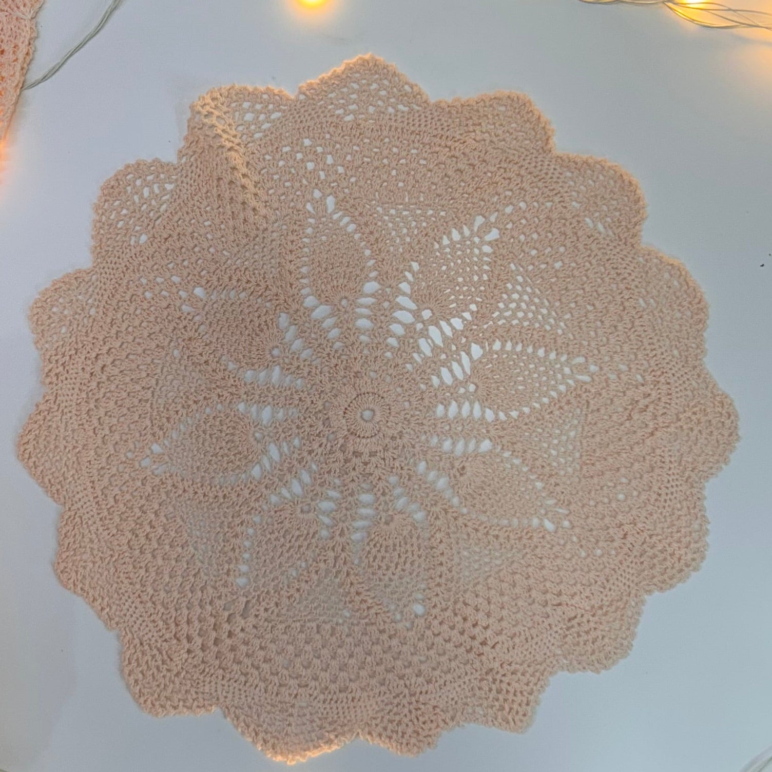 Crochet Doily - Pink