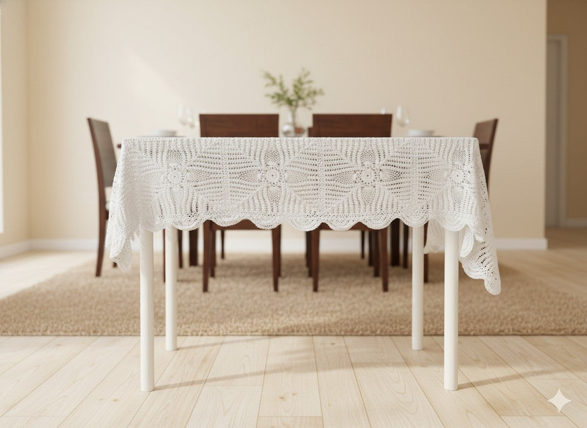 Crochet Tablecloths - White
