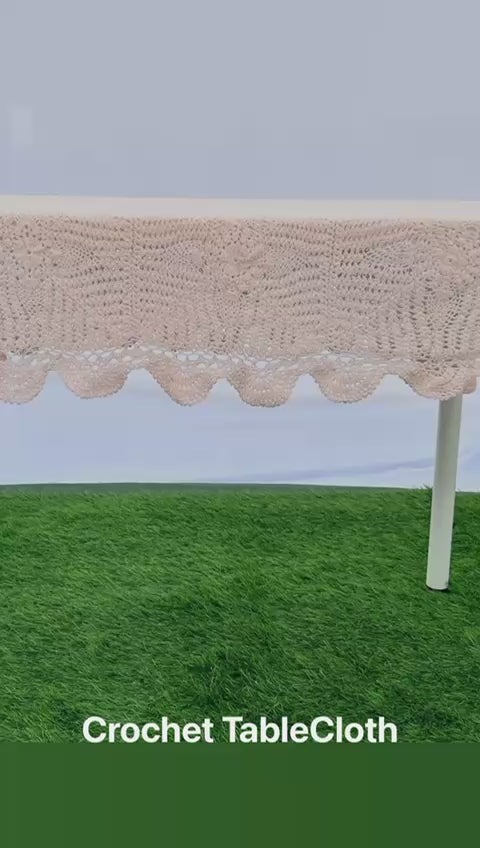 Crochet Tablecloths - Light Pink