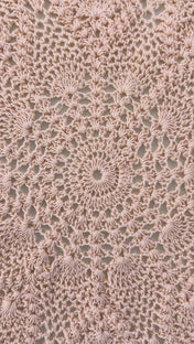 Crochet Doily - Star - Light Pink