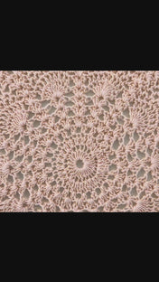 Crochet Doily - Star - Light Pink